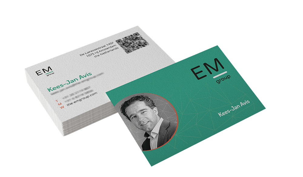 Business card design EM Group
